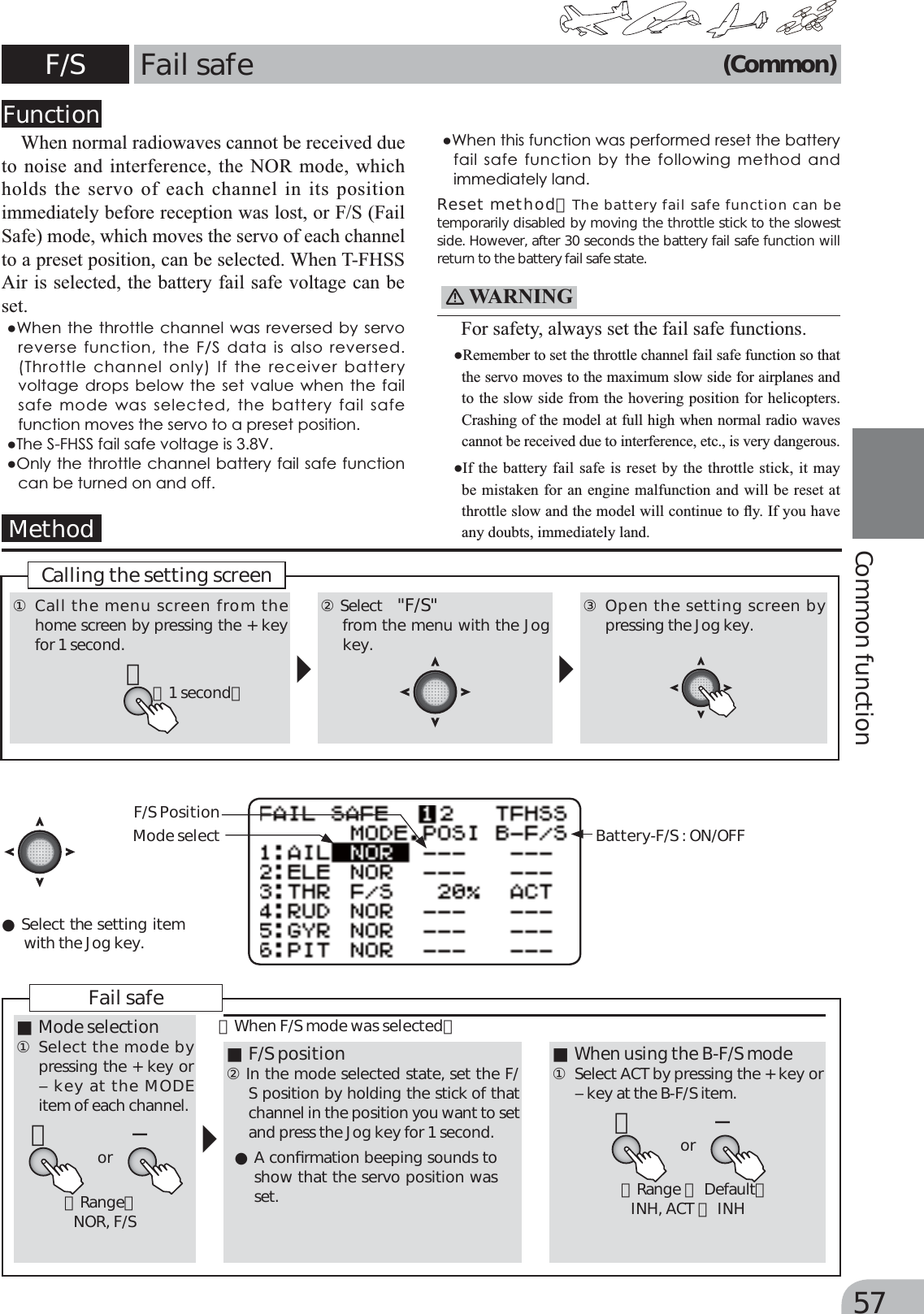 Page 57 of Futaba T6K-24G Radio Control User Manual MANUAL 6K E  0521