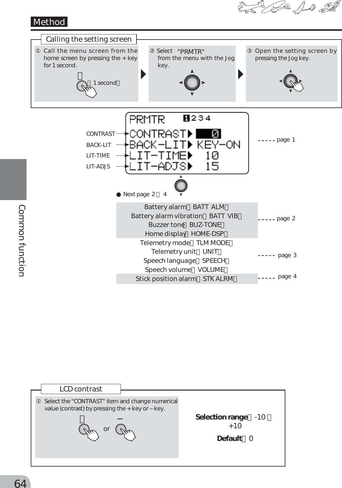 Page 64 of Futaba T6K-24G Radio Control User Manual MANUAL 6K E  0521