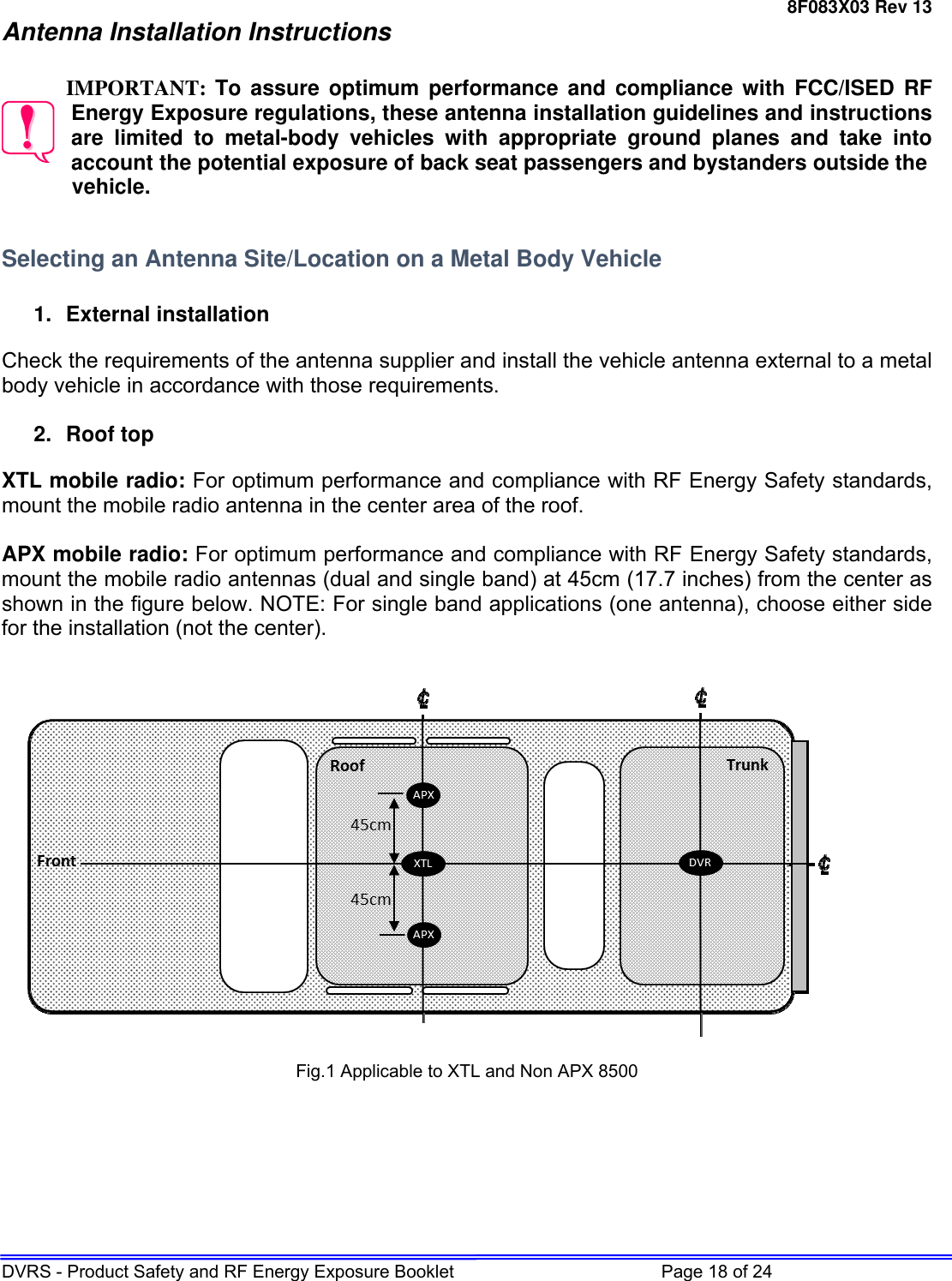 Page 18 of Futurecom Systems Group ULC DVRS700 MOBEXCOM DVR Vehicular Repeater User Manual 8F083X03 R13  2 x