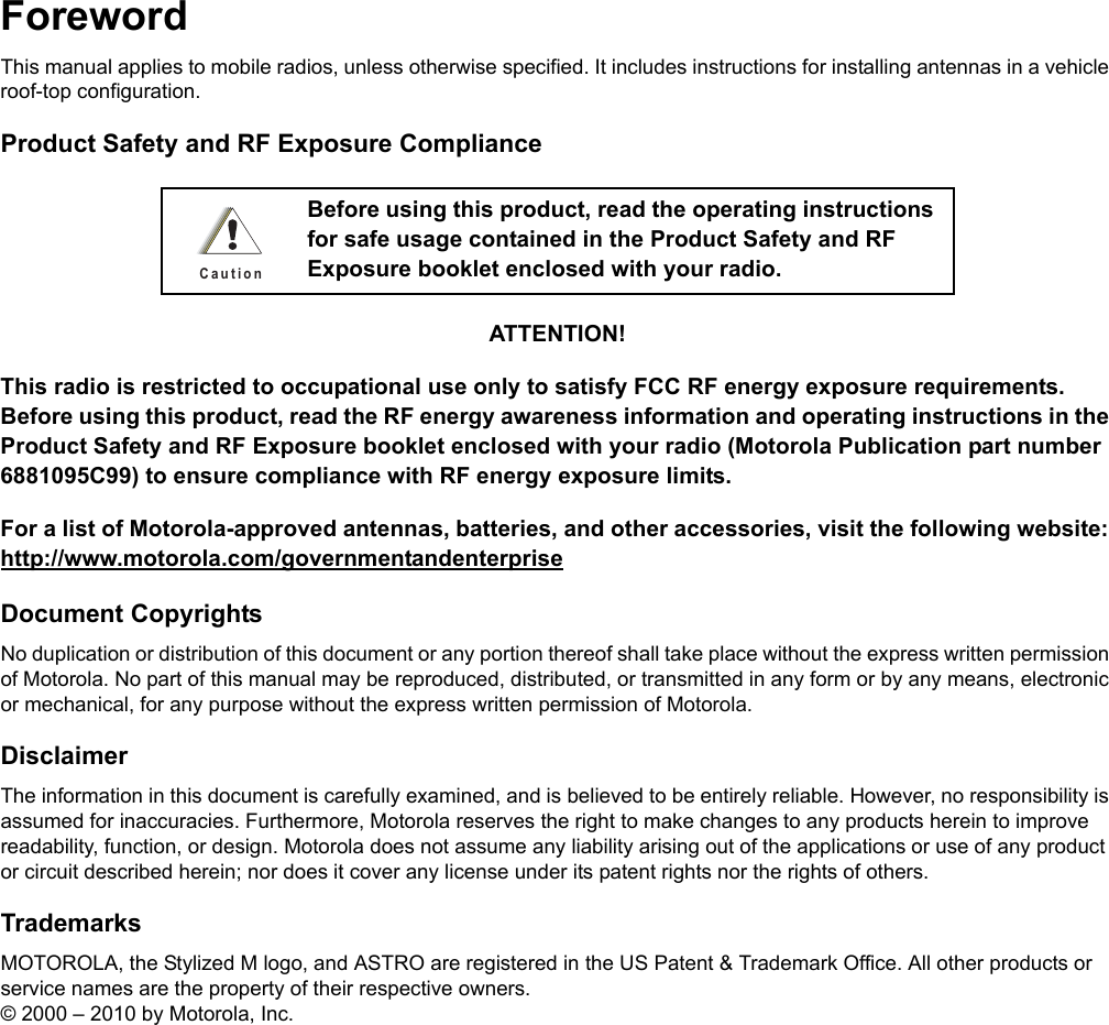 Page 2 of Futurecom Systems Group ULC DVRS700 MOBEXCOM DVR Vehicular Repeater User Manual Trimmable Antenna