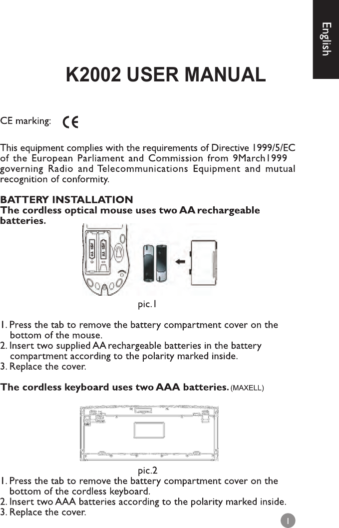 K2002 USER MANUAL