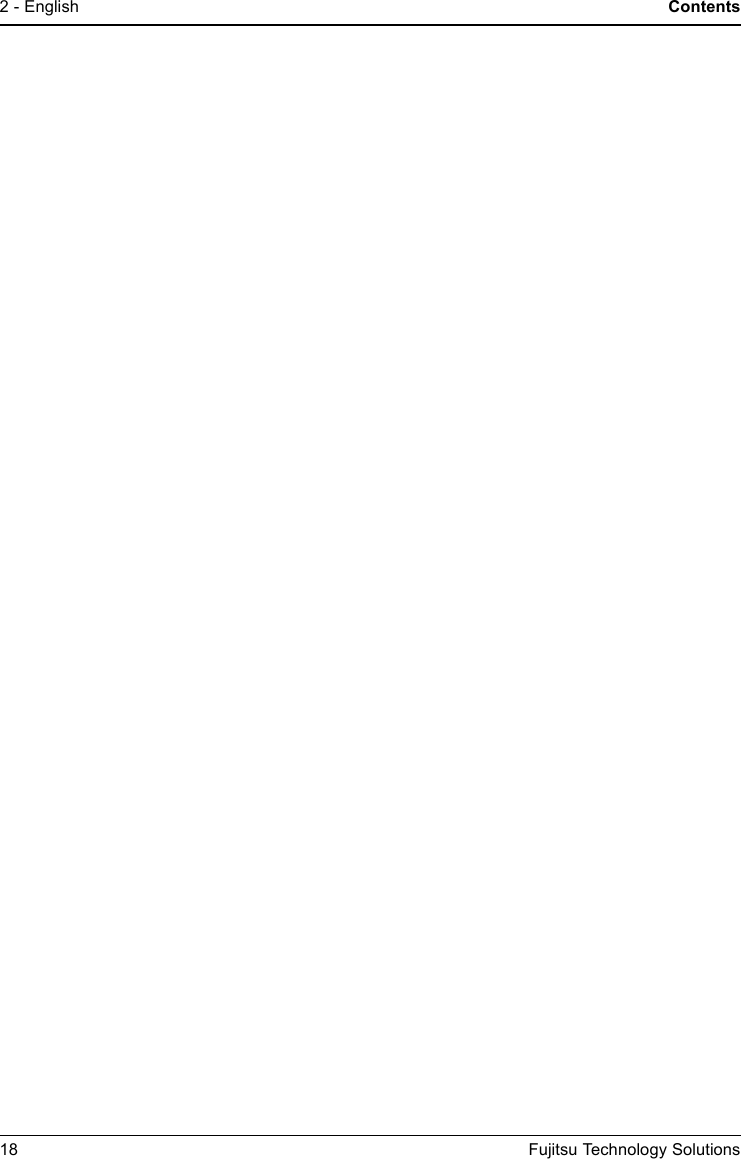 2 - English Contents18 Fujitsu Technology Solutions