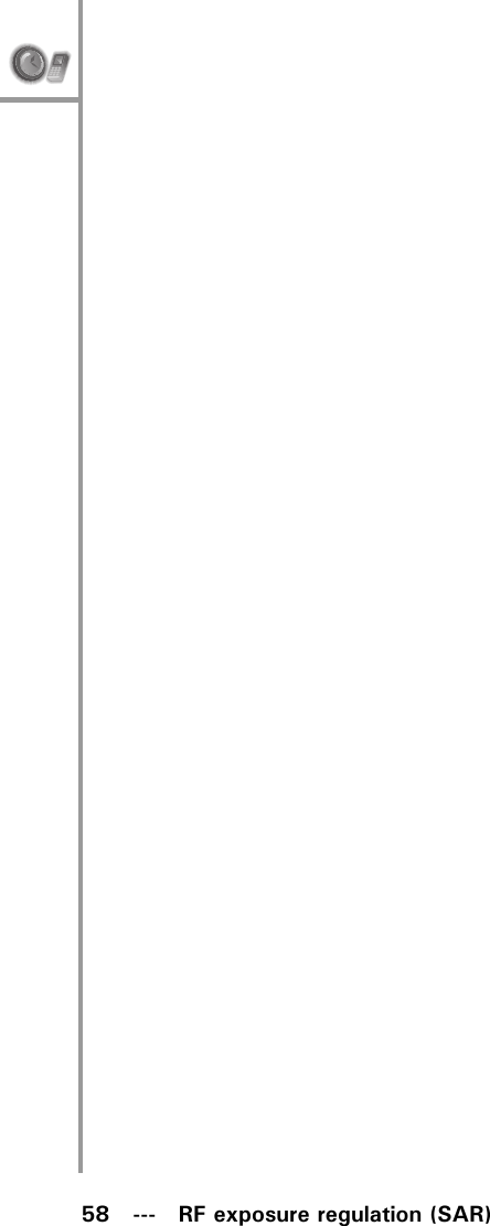 58   ---   RF exposure regulation (SAR) 