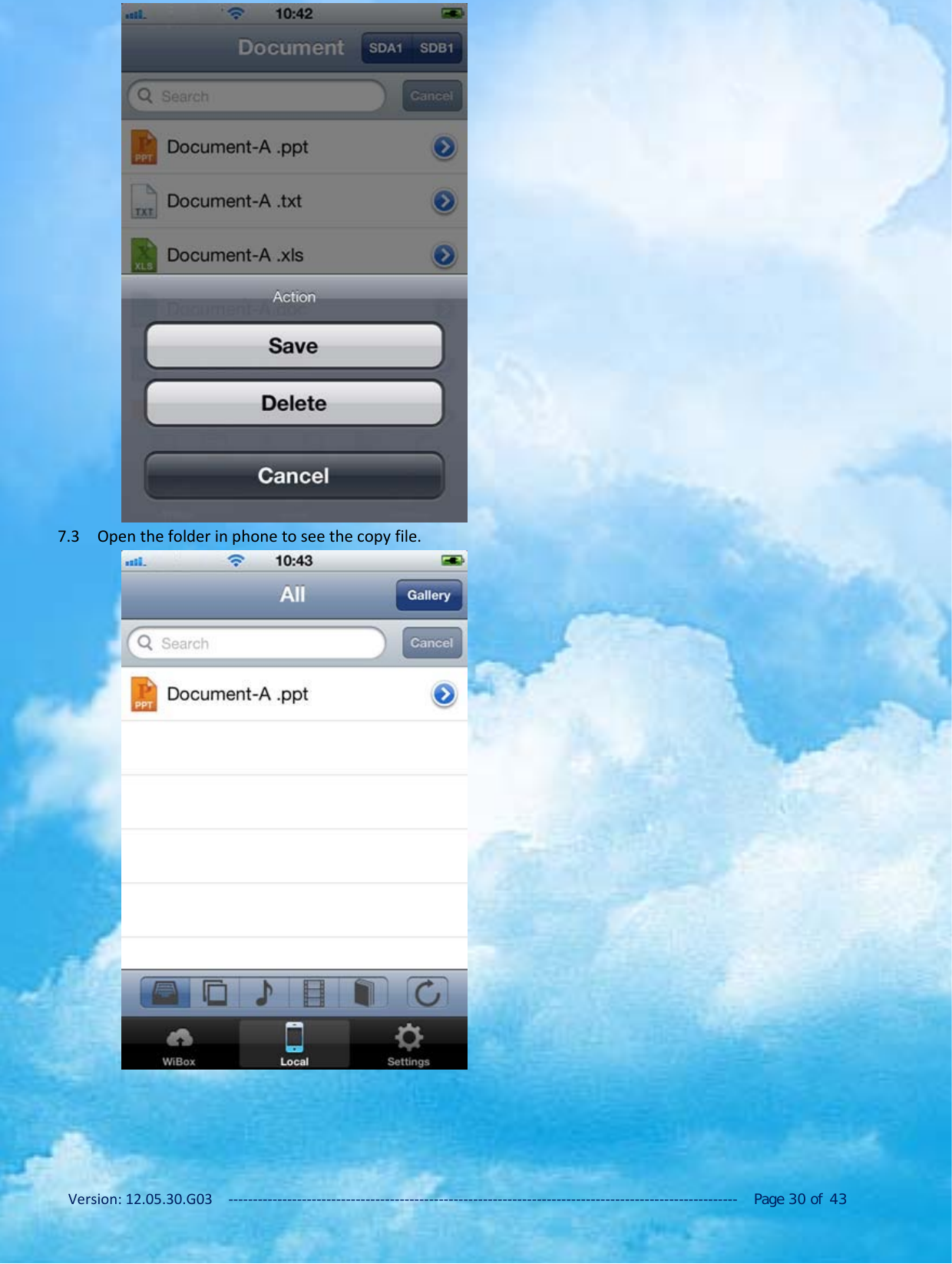 Version: 12.05.30.G03 ‐‐‐‐‐‐‐‐‐‐‐‐‐‐‐‐‐‐‐‐‐‐‐‐‐‐‐‐‐‐‐‐‐‐‐‐‐‐‐‐‐‐‐‐‐‐‐‐‐‐‐‐‐‐‐‐‐‐‐‐‐‐‐‐‐‐‐‐‐‐‐‐‐‐‐‐‐‐‐‐‐‐‐‐‐‐‐‐‐‐‐‐‐‐‐‐‐‐‐‐‐‐‐‐ Page 30 of 437.3 Open the folder in phone to see the copy file.