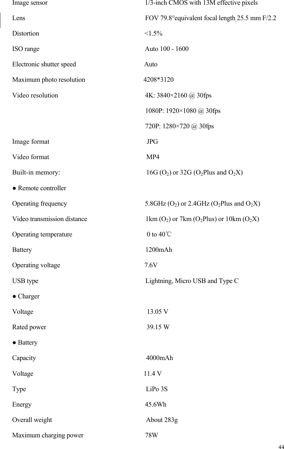 Page 44 of GDU Tech PD-RC03-WF GDU Remote Controller User Manual 5   ok