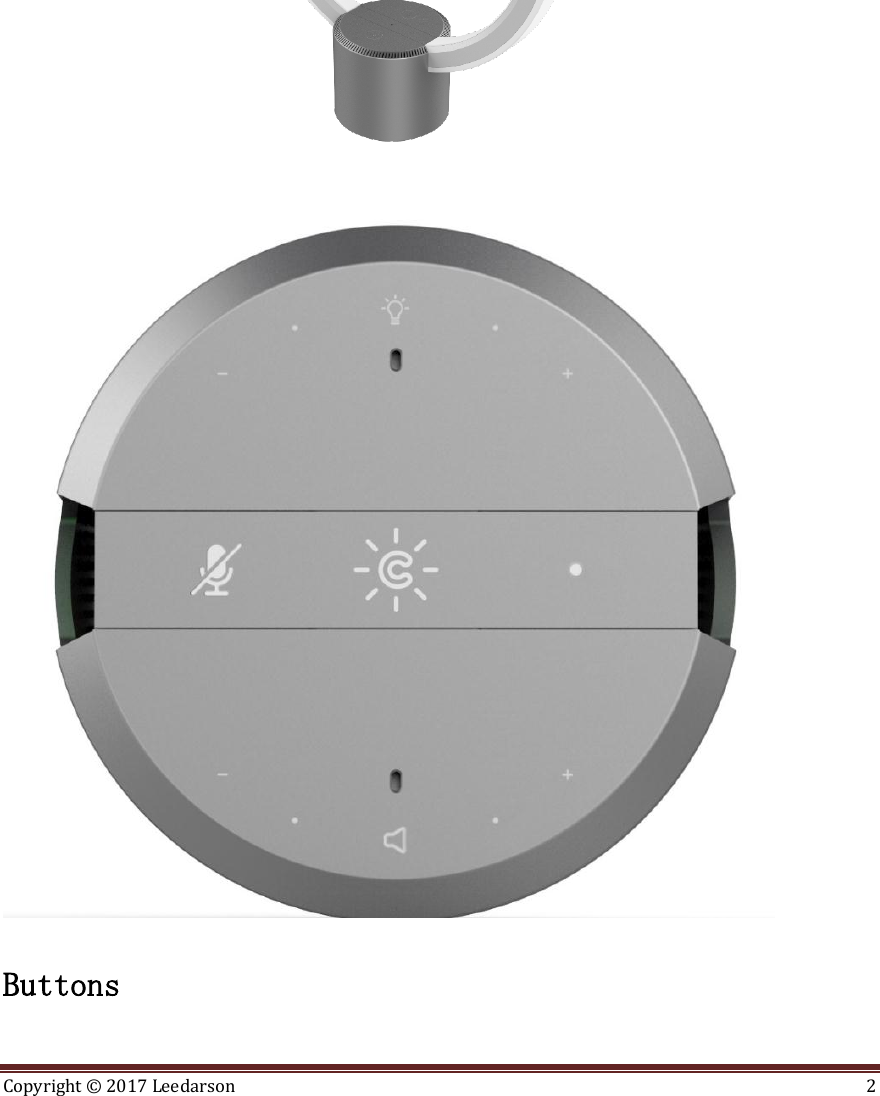 Copyright &copy;  2017 Leedarson  2     Buttons  