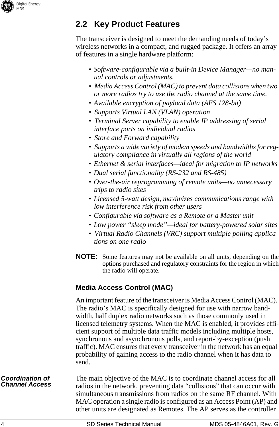 Page 12 of GE MDS DS-SD9-1 Wireless Data Transceiver User Manual 4846G SD Ref Pkt Trans Body