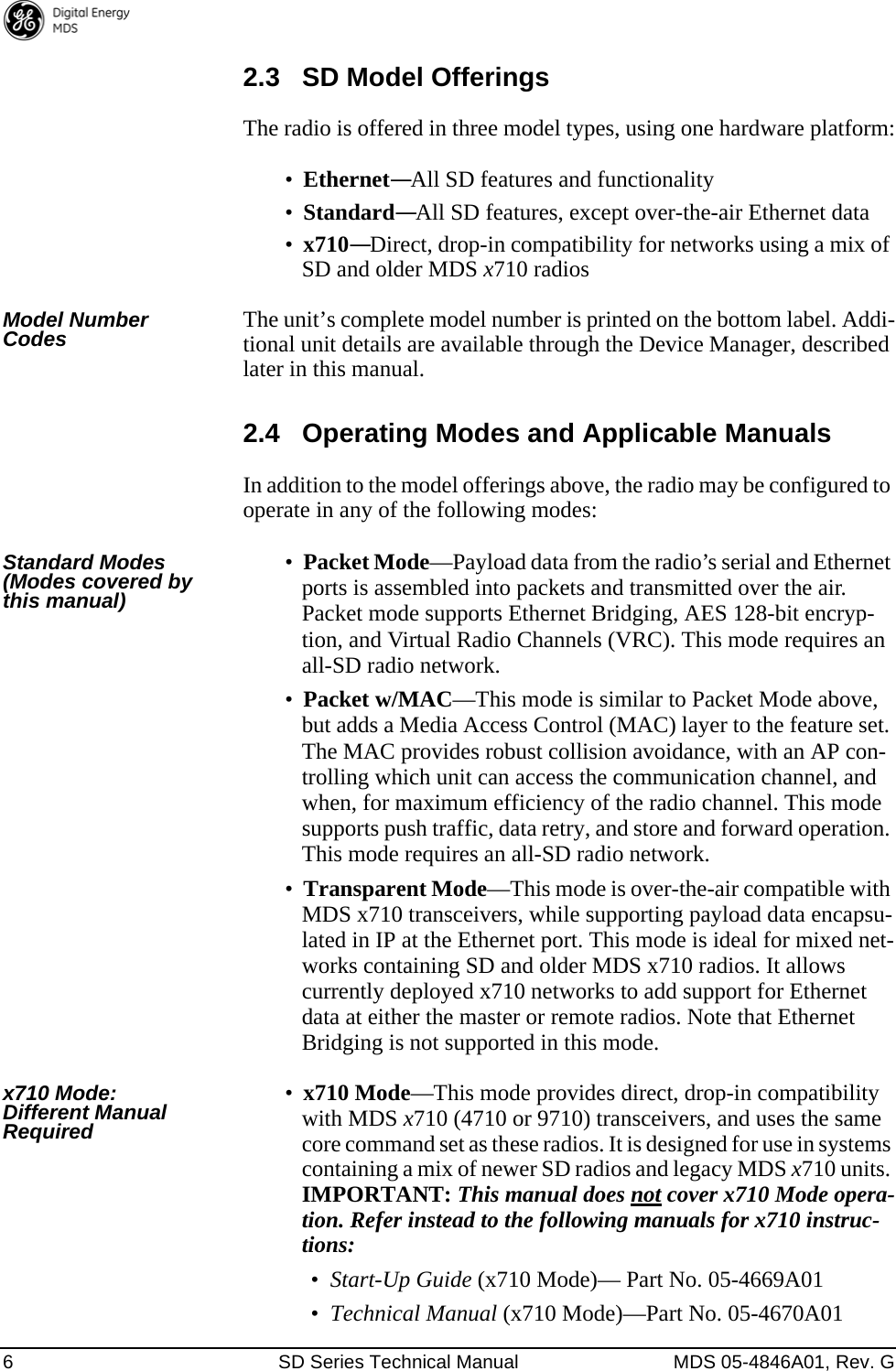 Page 14 of GE MDS DS-SD9-1 Wireless Data Transceiver User Manual 4846G SD Ref Pkt Trans Body