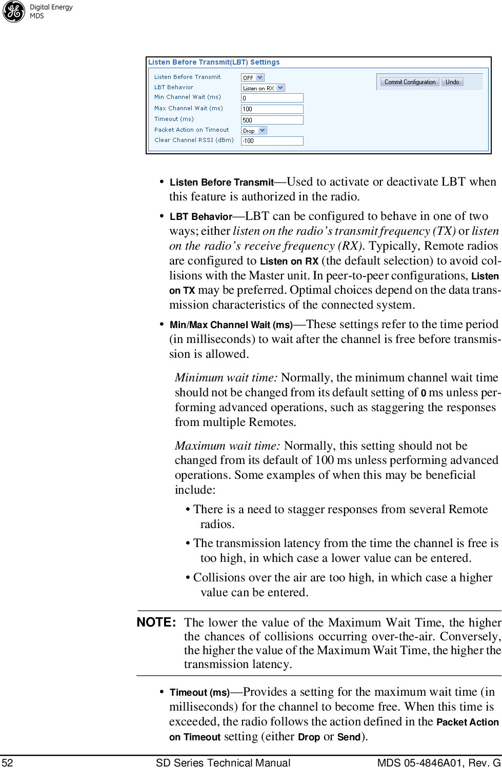 Page 60 of GE MDS DS-SD9-1 Wireless Data Transceiver User Manual 4846G SD Ref Pkt Trans Body