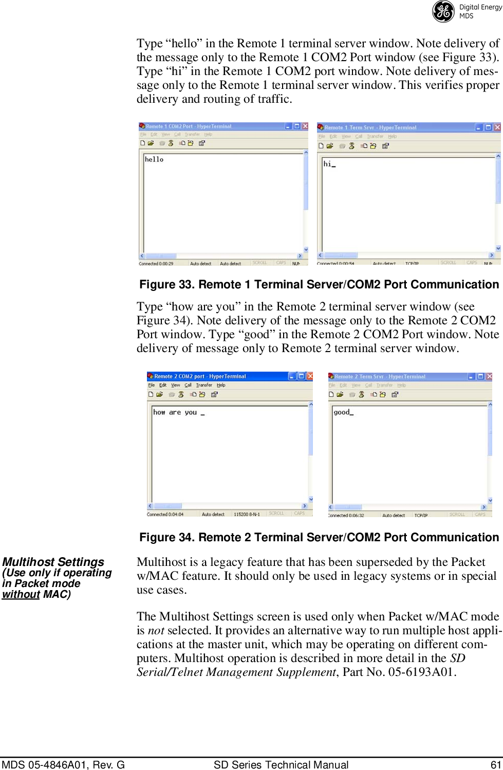 Page 69 of GE MDS DS-SD9-1 Wireless Data Transceiver User Manual 4846G SD Ref Pkt Trans Body