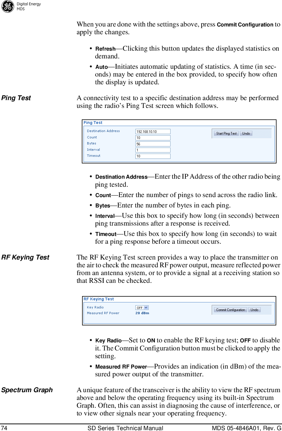 Page 82 of GE MDS DS-SD9-1 Wireless Data Transceiver User Manual 4846G SD Ref Pkt Trans Body