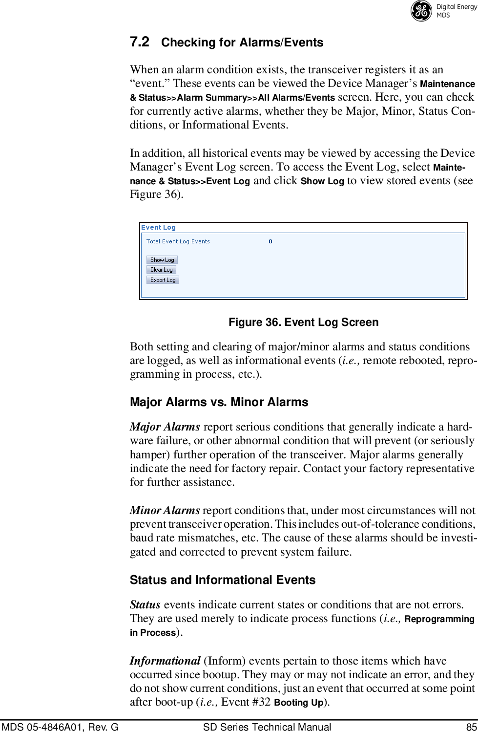 Page 93 of GE MDS DS-SD9-1 Wireless Data Transceiver User Manual 4846G SD Ref Pkt Trans Body