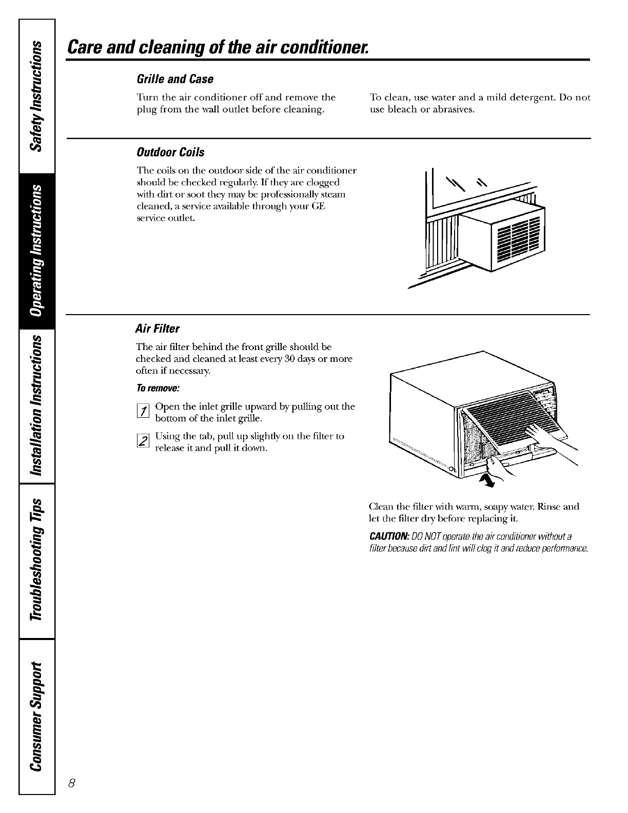 Ge Wall Air Conditioner Manual