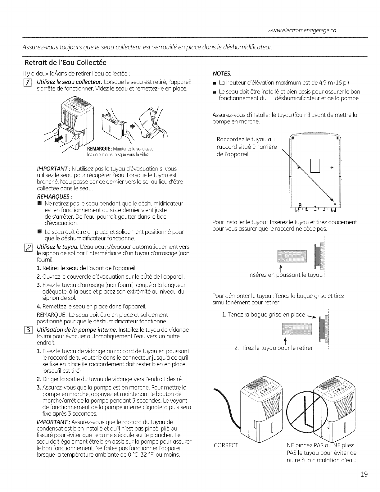 Ge 50 Pint Dehumidifier Manual