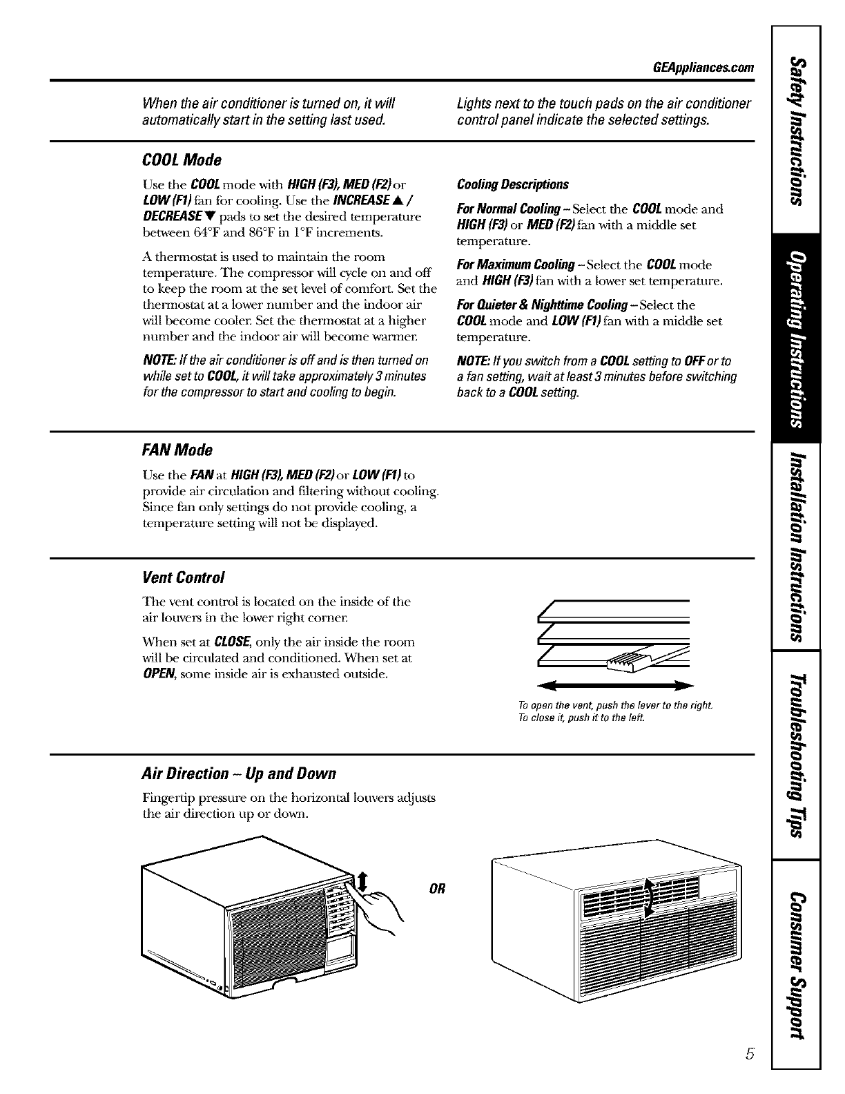 Ge Rv Air Conditioner Manual