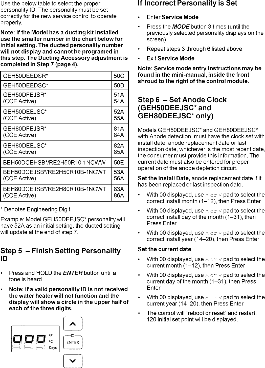 GE BEH50DCEHSBA User Manual WATER HEATER Manuals And Guides 1508396L