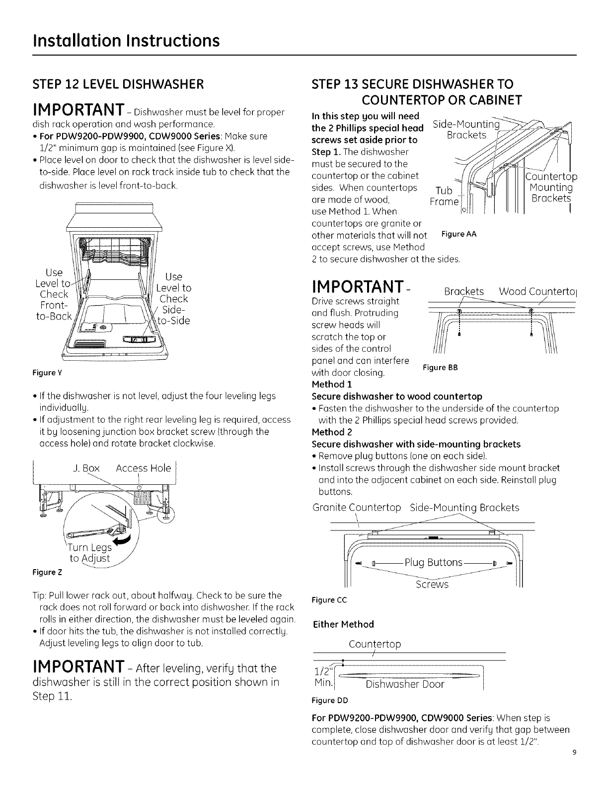 GE CDW9380N20SS User Manual DISHWASHER Manuals And Guides L0709194