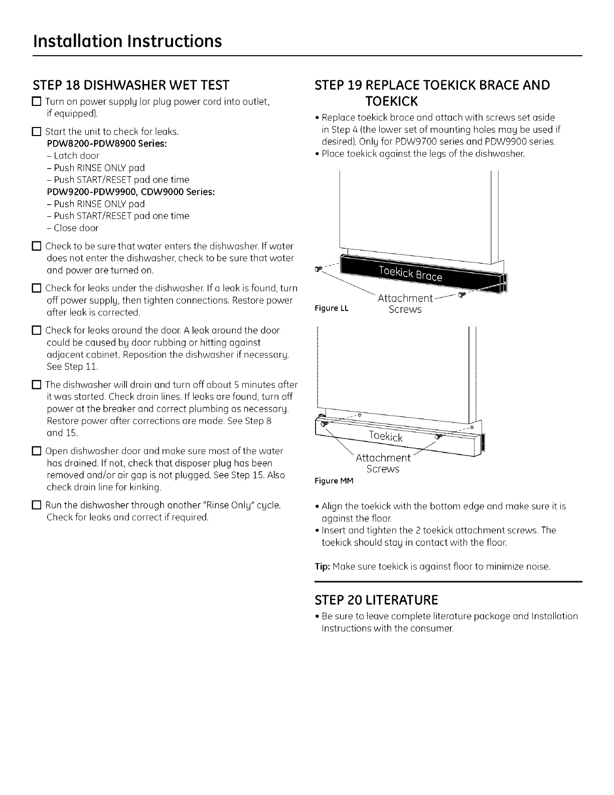 GE CDW9380N20SS User Manual DISHWASHER Manuals And Guides L0709194