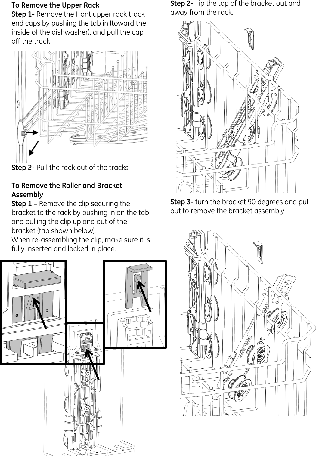 Page 2 of 3 - GE GDF510PGD6BB WD00X23296 User Manual  DISHWASHER - Manuals And Guides 1608077L