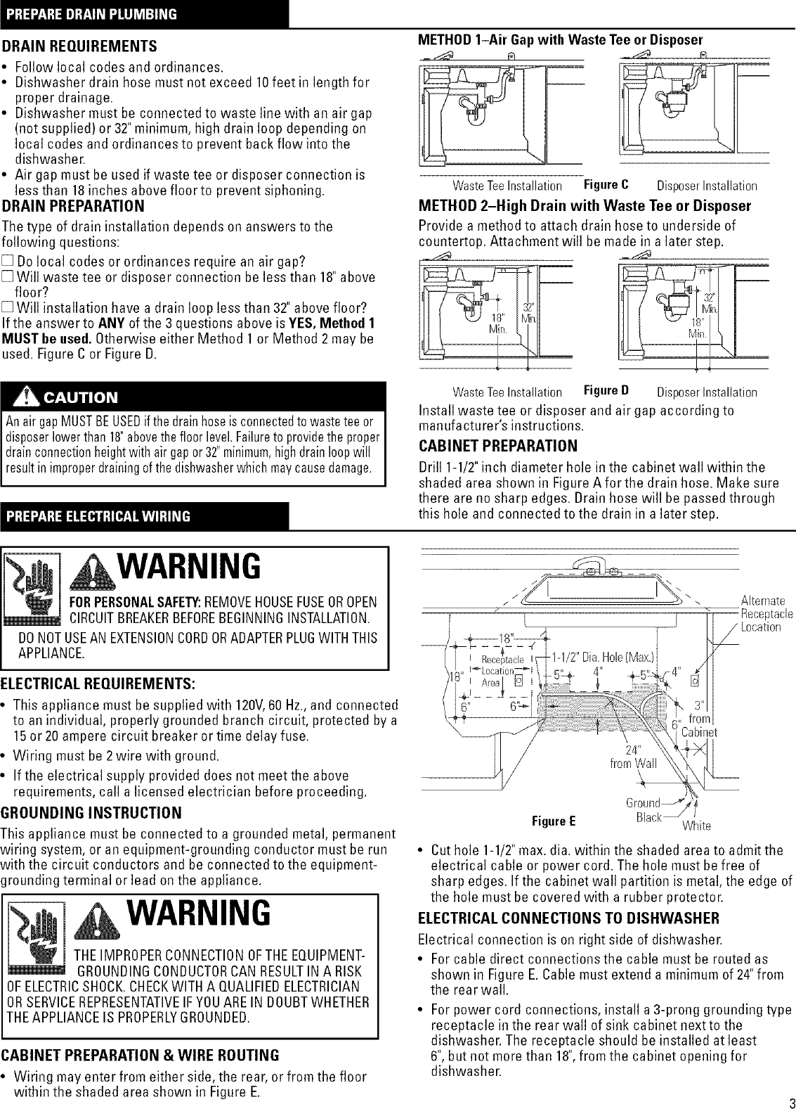 Page 3 of 8 - GE  Dishwasher Manual L0504084