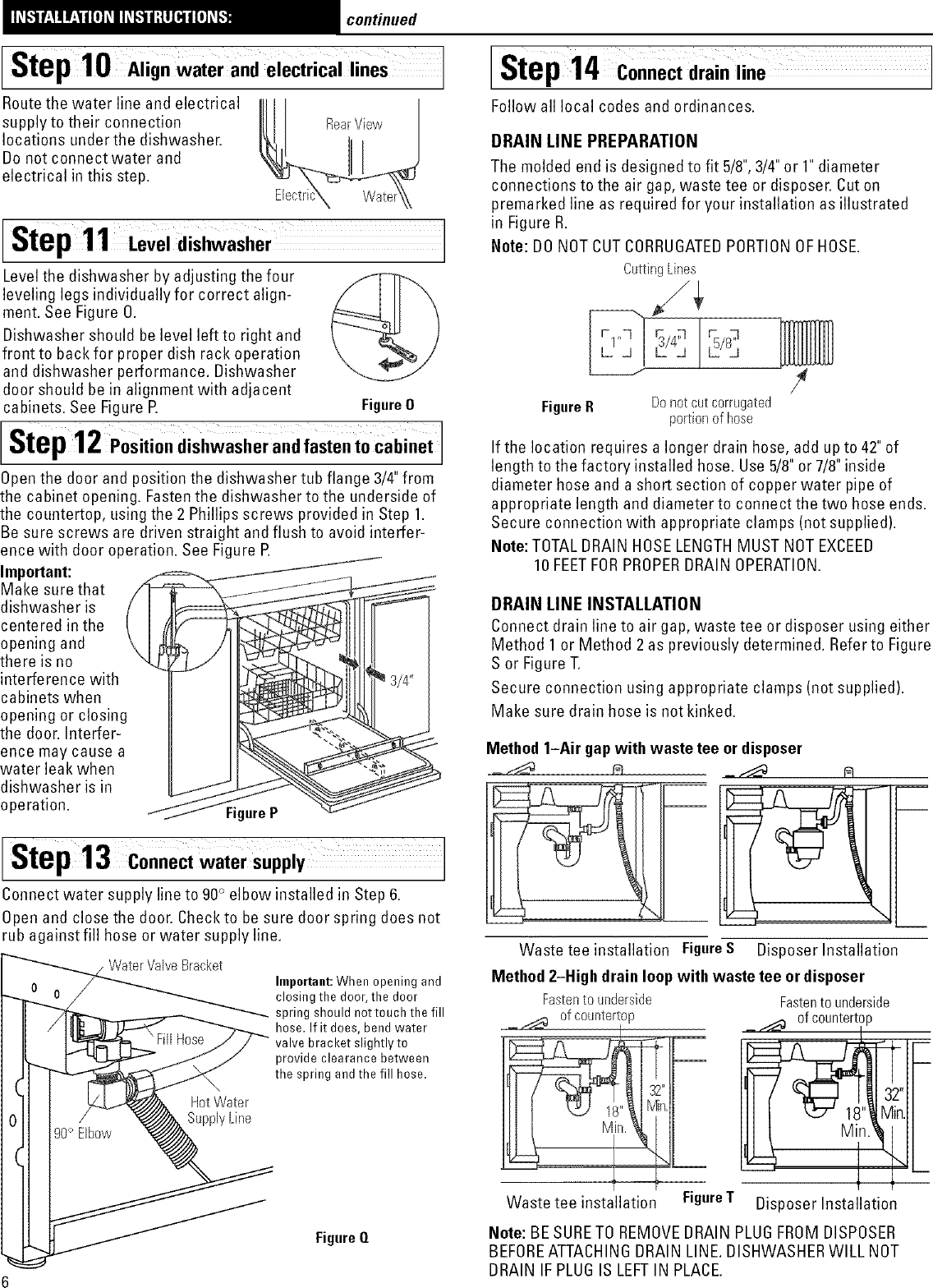 Page 6 of 8 - GE  Dishwasher Manual L0504084