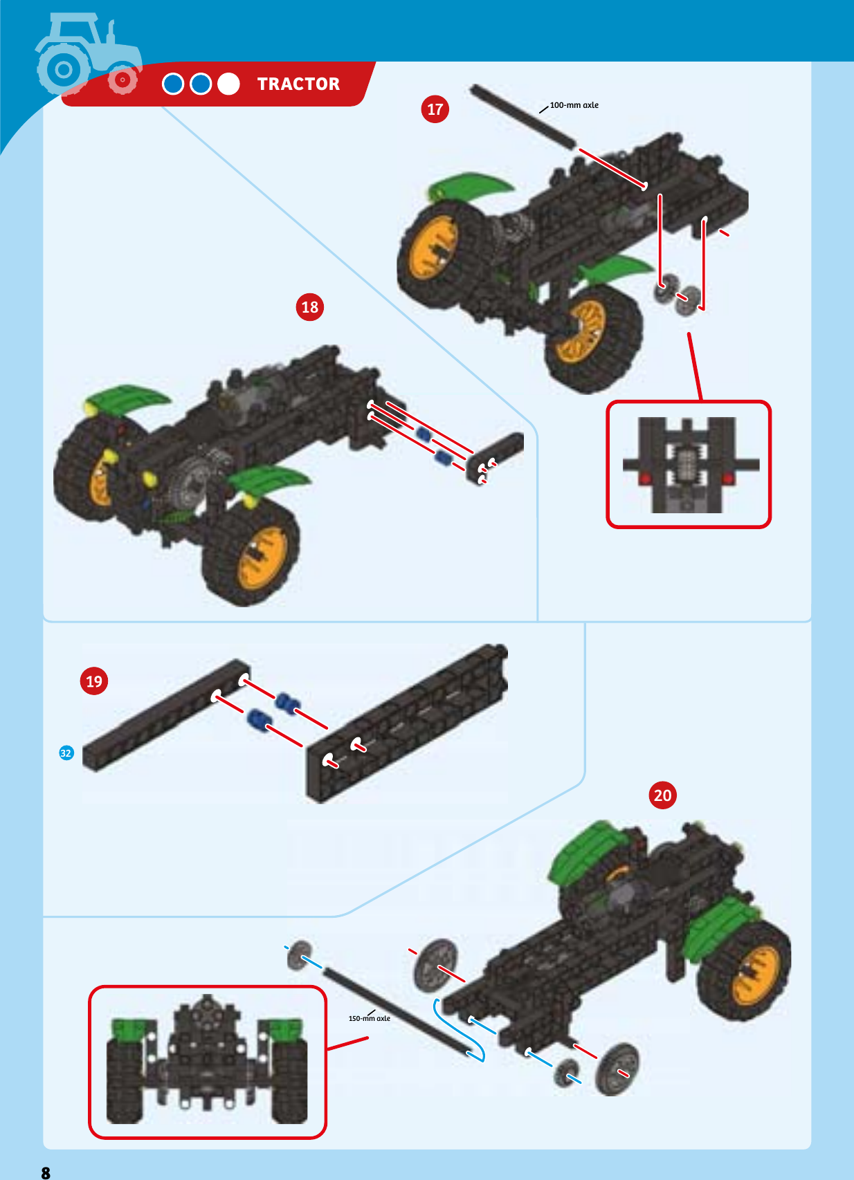 150-mm axle100-mm axle32TRACTOR
