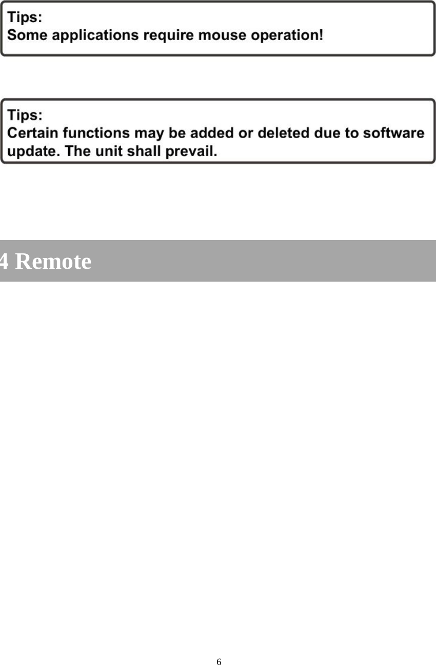 6           4 Remote 