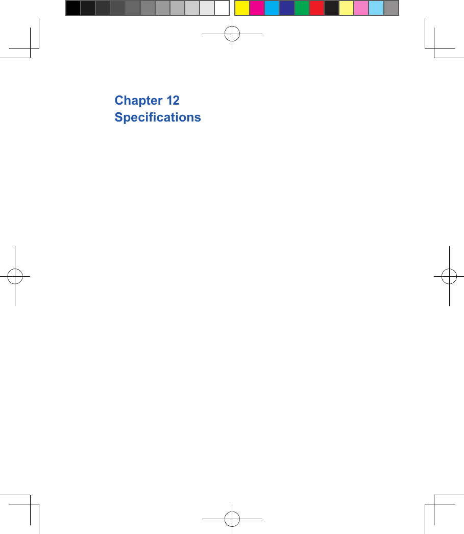 Chapter 12 Specications 