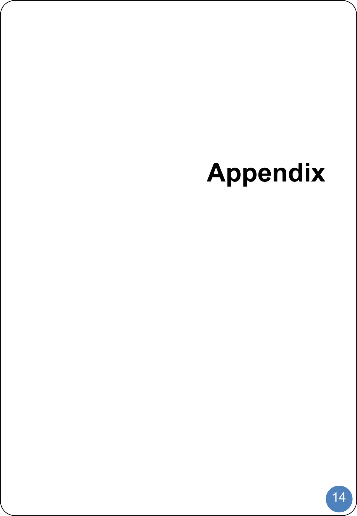  14             Appendix                    