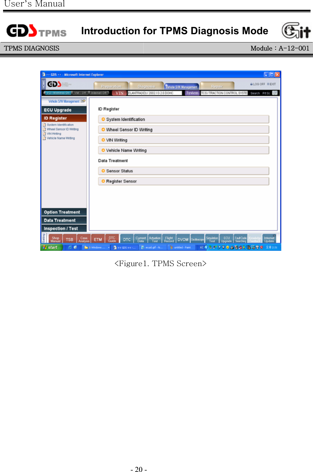 |’GtG- 20 -GGGIntroduction for TPMS Diagnosis Mode {wtzGkphnuvzpzG tGaGhTXYTWWXGGcmXUG{wtzGzeGGG