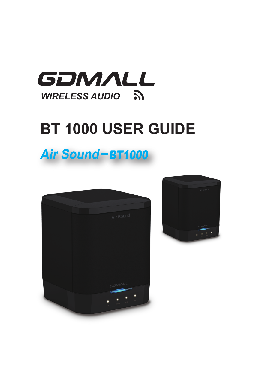 BT 1000 USER GUIDE