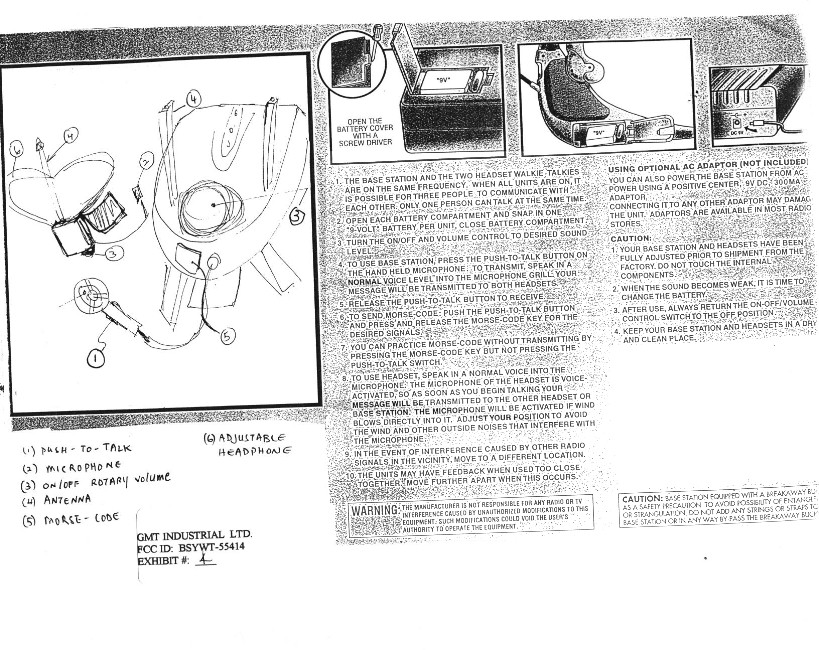 49 MHz Walkie Talkie - TX User Manual