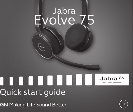 Quick start guideJabraEvolve 75