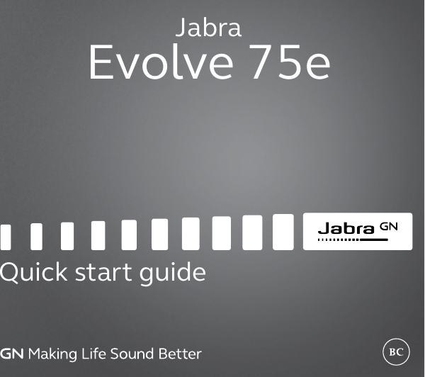 JabraEvolve 75eQuick start guide