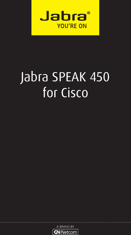 USER MANUALJabra SPEAK 450  for Cisco