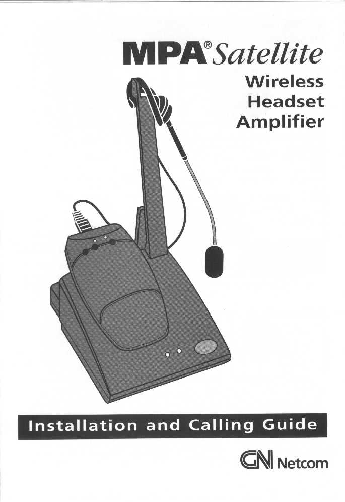 Wireless Telephone Headset Transceiver User Manual