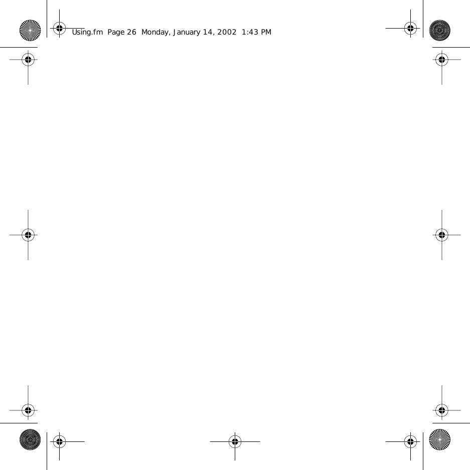 Using.fm  Page 26  Monday, January 14, 2002  1:43 PM