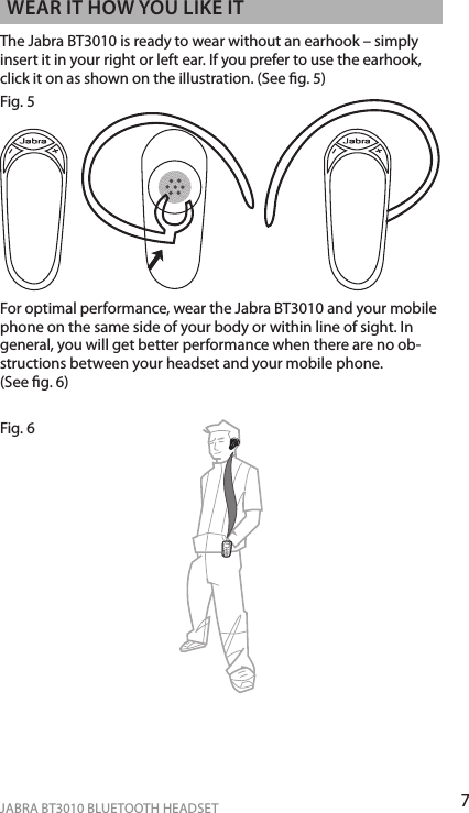 Jabra OTE2 Bluetooth Headset User Manual