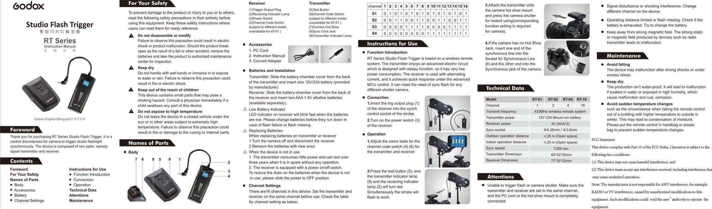 FCC Statement  This device complies with Part 15 of the FCC Rules. Operation is subject to the  following two conditions:  (1) This device may not cause harmful interference, and  (2) This device must accept any interference received, including interference that  may cause undesired operation.  Note: The manufacturer is not responsible for ANY interference, for example  RADIO or TV interference, caused by unauthorized modifications to this  equipment. Such modifications could  void the user’s authority to operate  the  equipment.