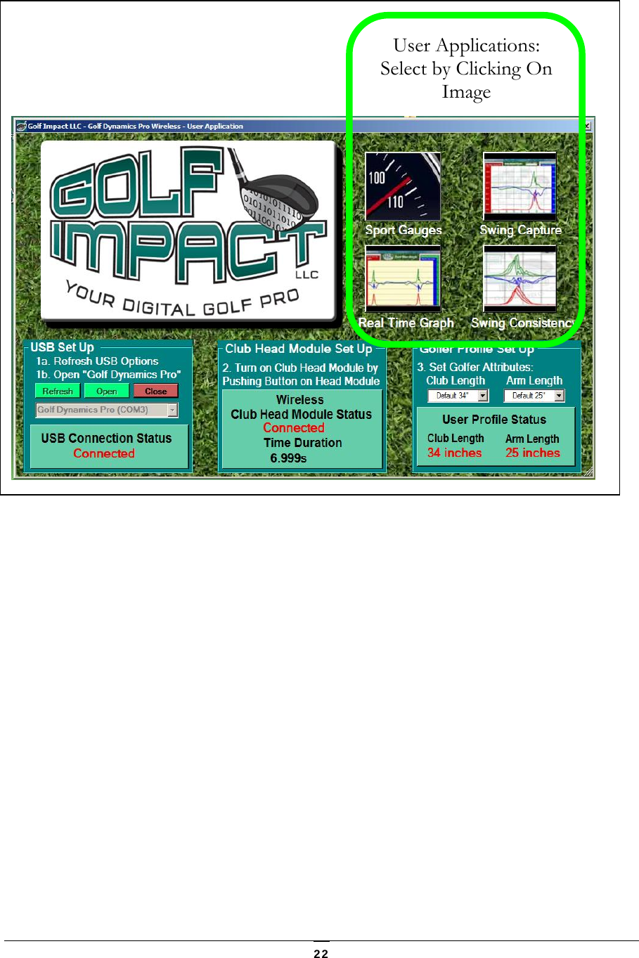   22           User Applications: Select by Clicking On Image 
