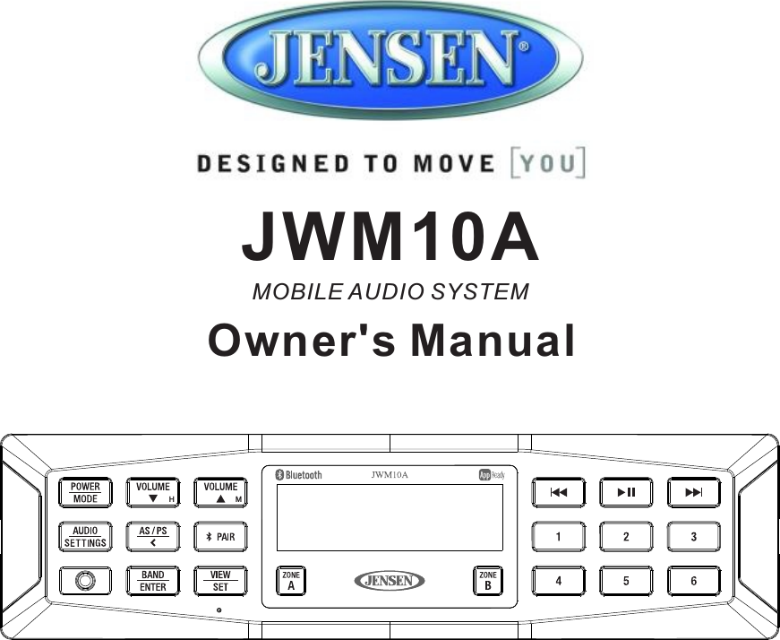  Owner's Manual  MOBILE AUDIO SYSTEM JWM10AH  M