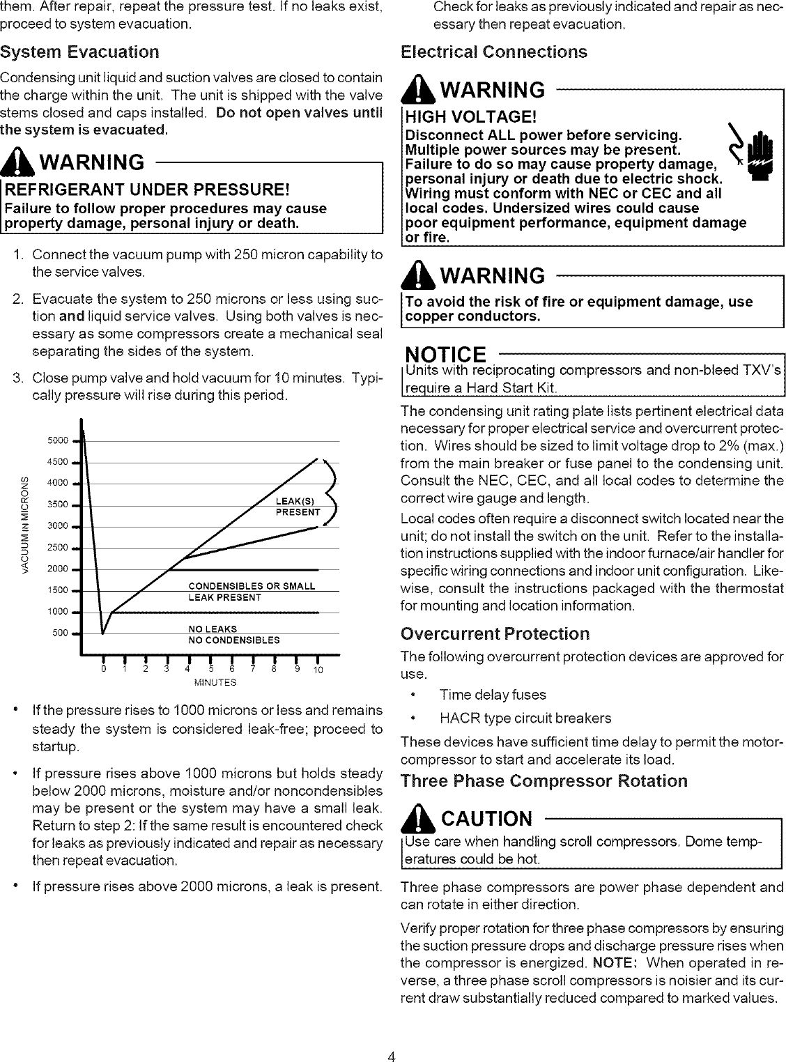 Page 4 of 8 - GOODMAN Air Conditioner/heat Pump(outside Unit) Manual L0806298