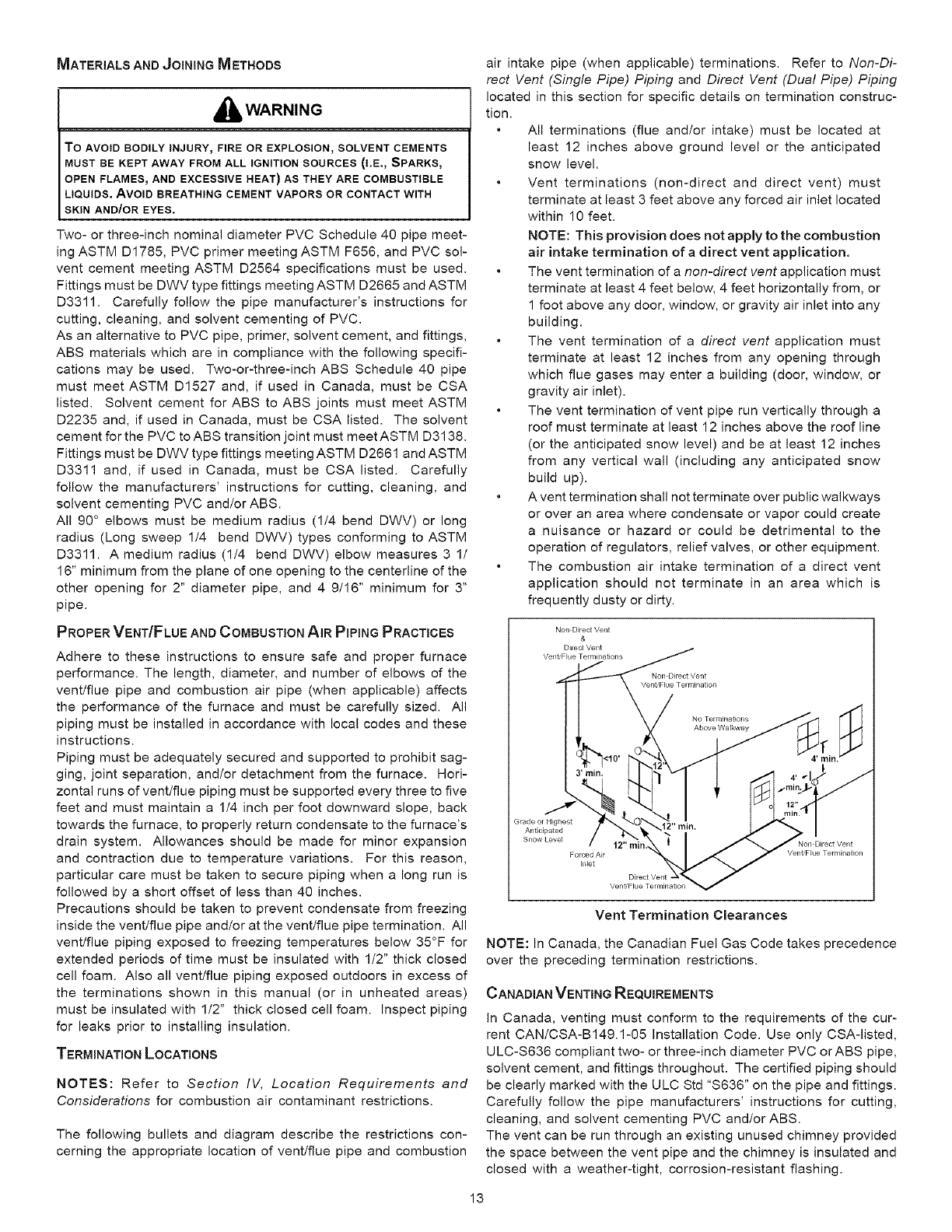 GOODMAN Furnace/Heater, Gas Manual L0806734