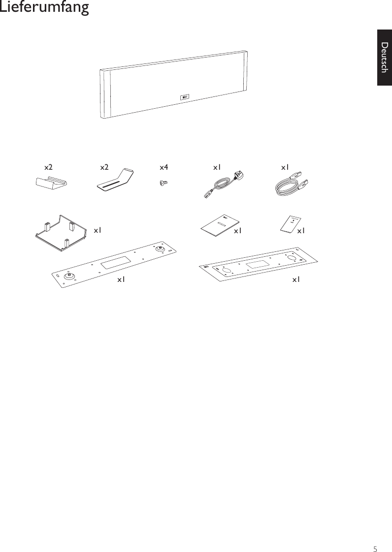 5DeutschLieferumfangx1 x1x4x1x2 x2x1x1 x1x1