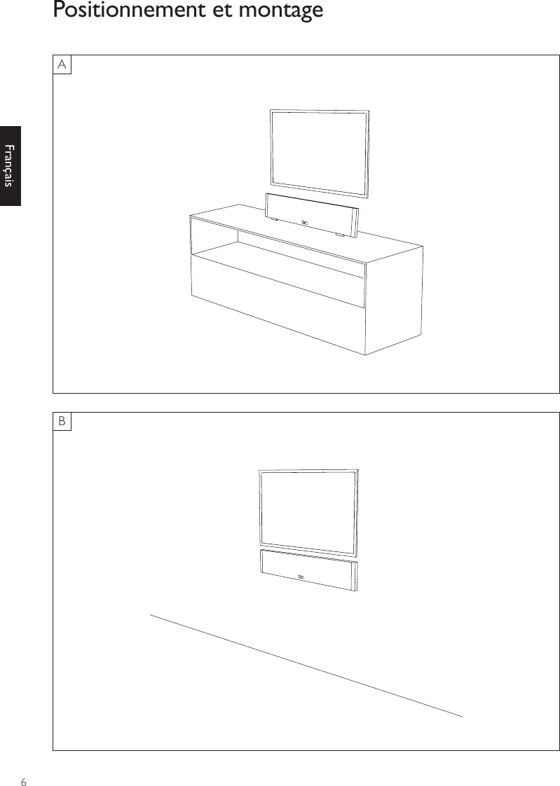 6FrançaisPositionnement et montage AB