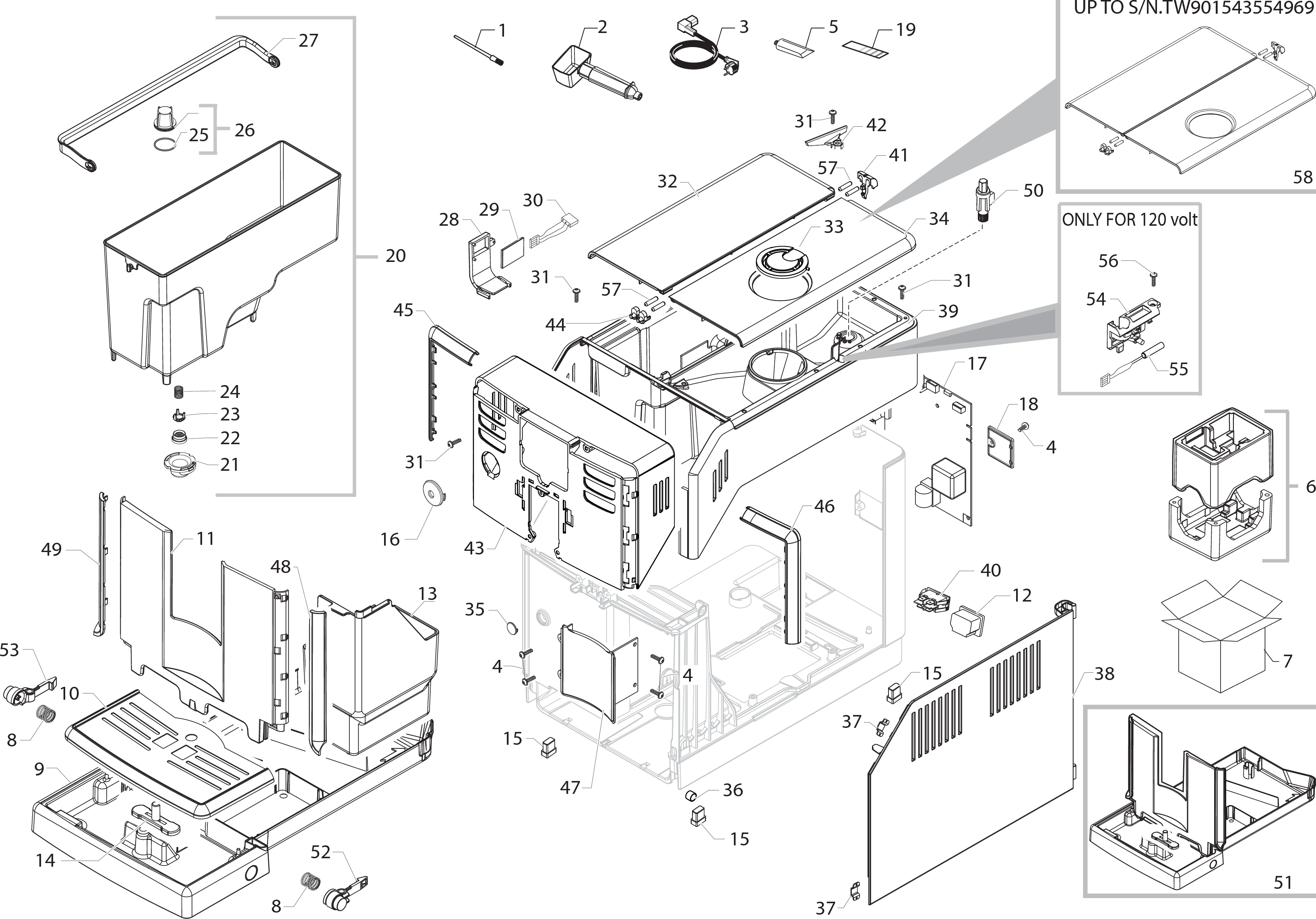 Page 1 of 12 - Gaggia Anima Parts Diagram User Manual