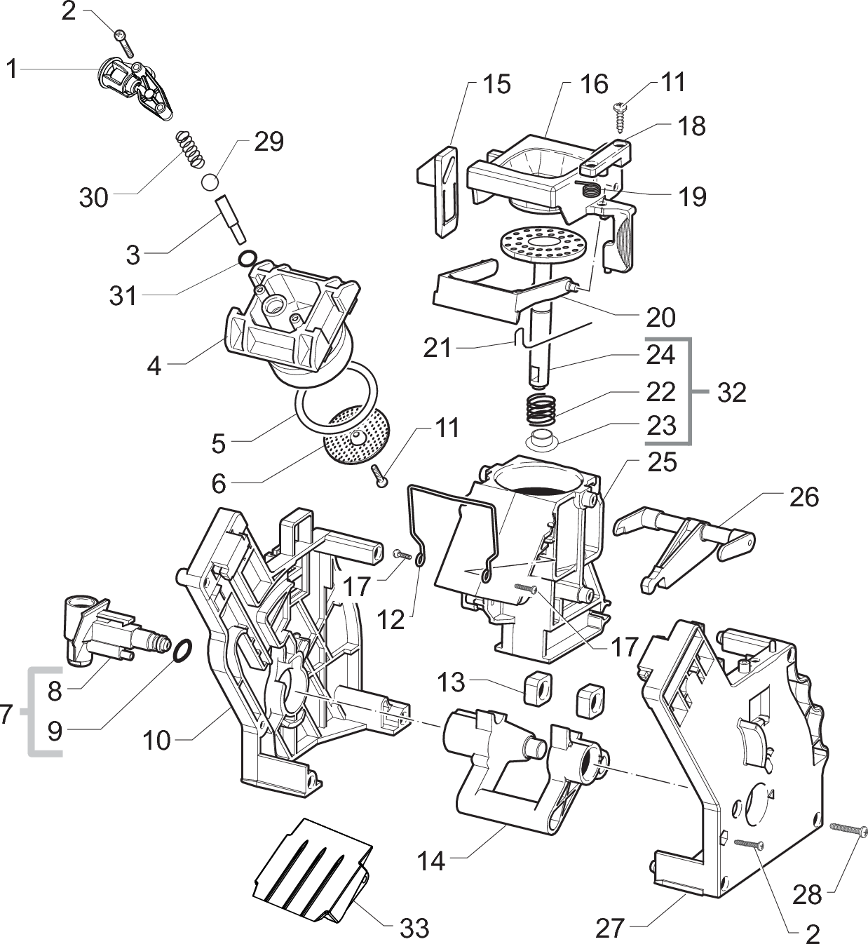 Page 11 of 12 - Gaggia Anima Parts Diagram User Manual