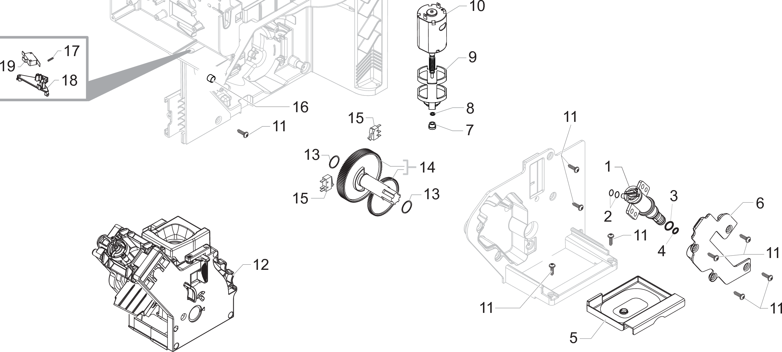 Page 9 of 12 - Gaggia Anima Parts Diagram User Manual