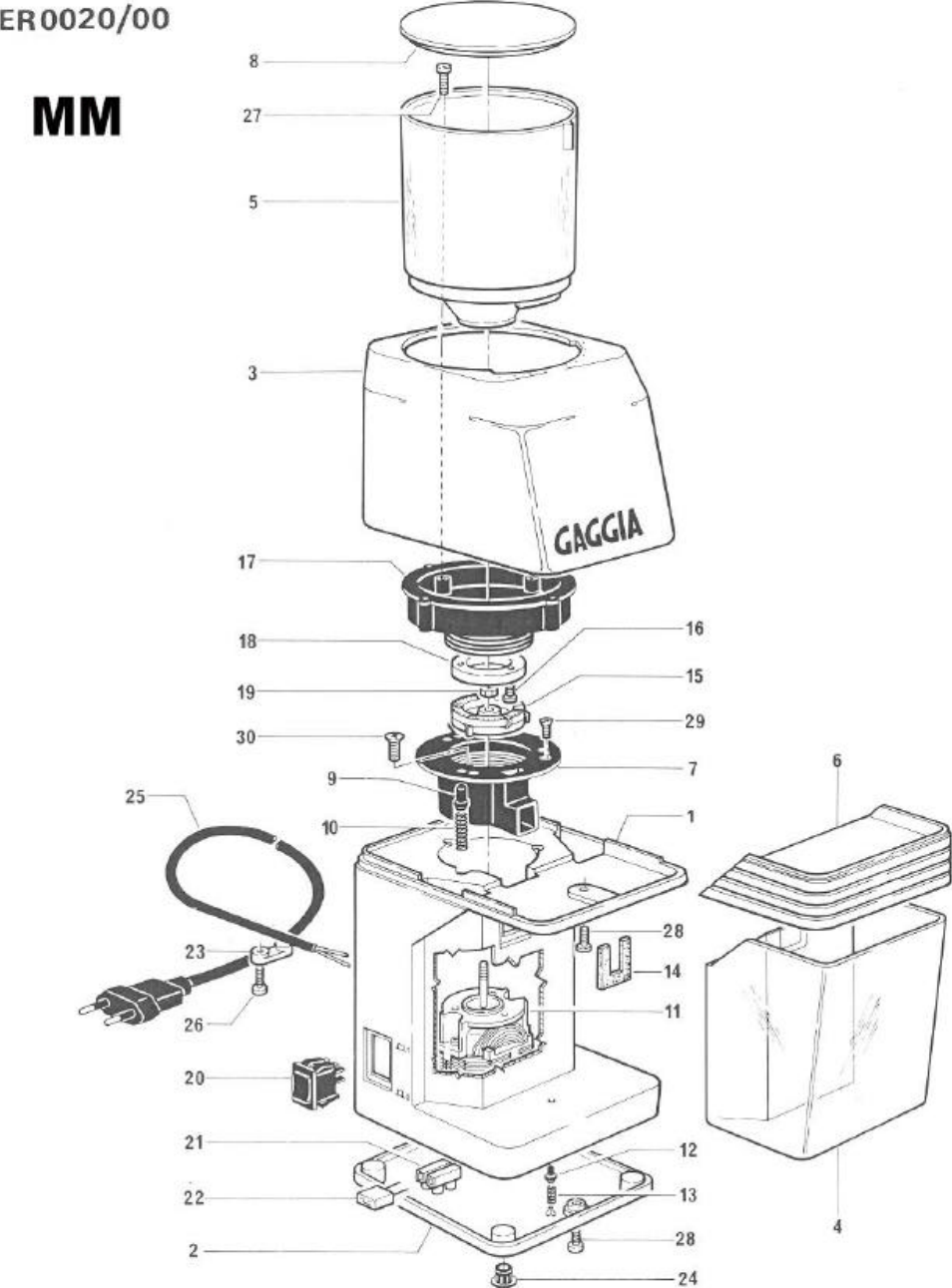 Page 1 of 2 - Gaggia Mm Parts Diagram Mm_ed User Manual