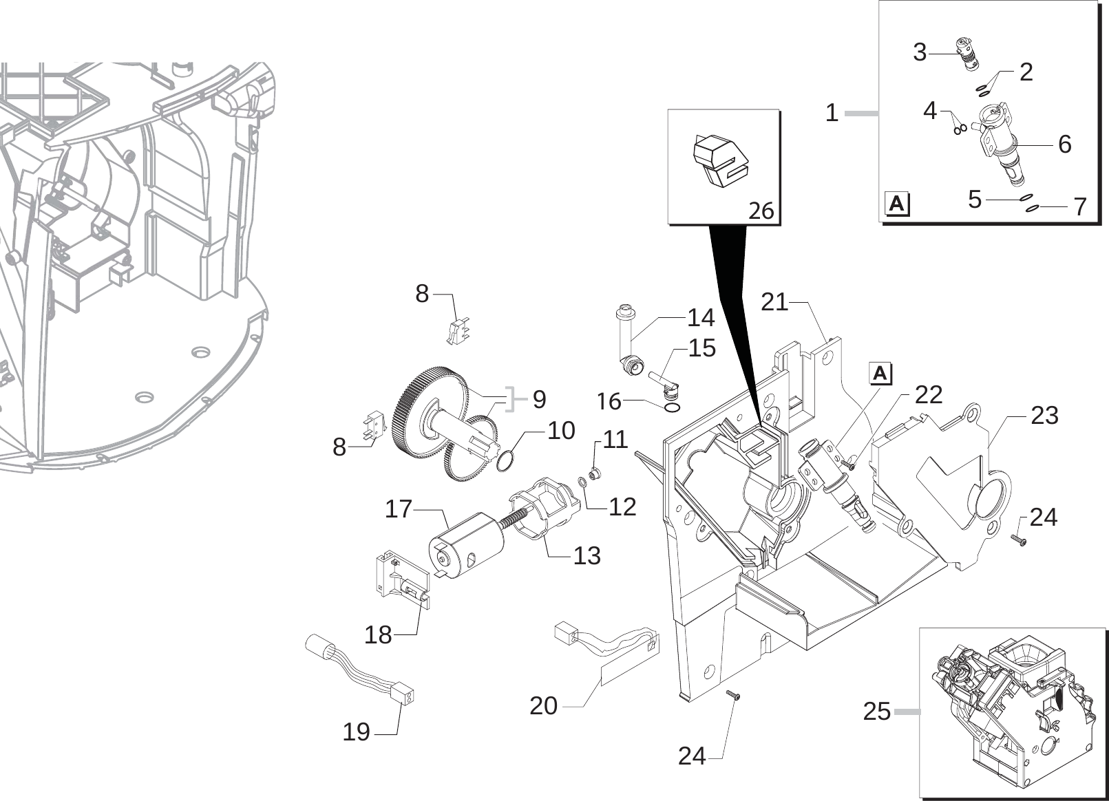 Page 9 of 10 - Gaggia Platinum Swing-Up Parts Diagram User Manual